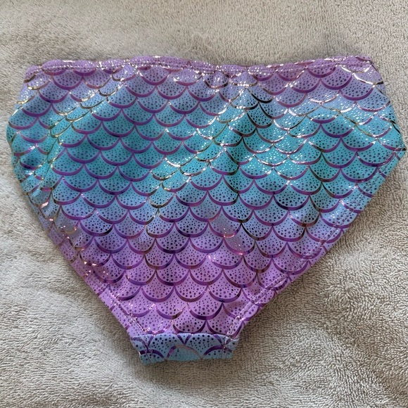 btween bmagical 3Pc Mermaid Skirt Tankini Set Girls Size 8 UPF 50 Multicolor NWT - Picture 5 of 11